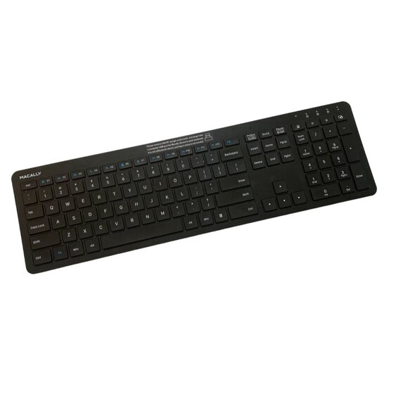 Macally Lightweight Wireless Keyboard-USB RF Dangle Underneath-Black-2.4G-GUC - Picture 1 of 9